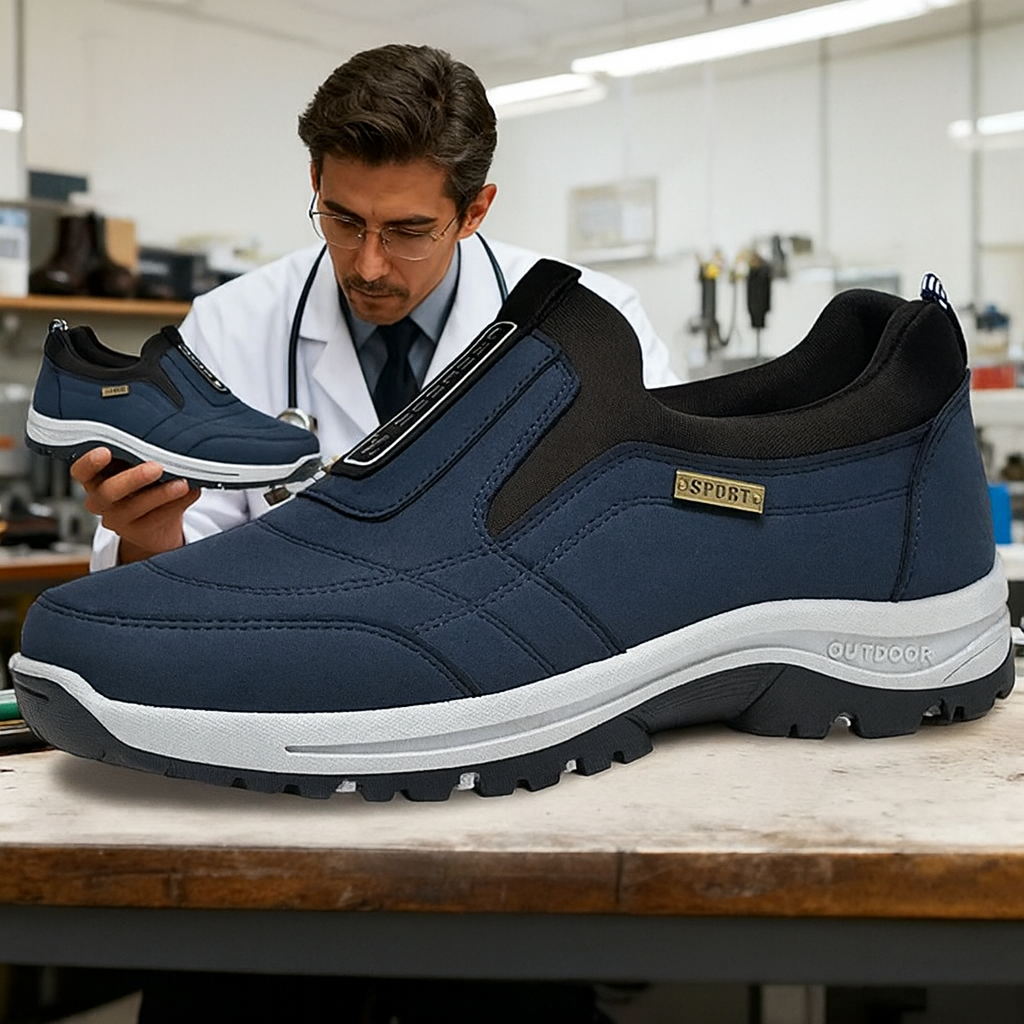 ✅Pantofi din piele întoarsă de înaltă calitate🦶Ameliorează durerile de picioare și fasciita - Impermeabili și antiderapanți🔴Pantofi ortopedici