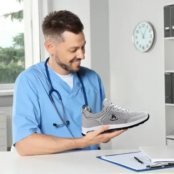 (🔥50% reducere astăzi - nu-l rata⏰) Pantofi ortopedici casual pentru bărbați de înaltă calitate 👞Confortabil și respirabil - potriviti pentru mers pe jos