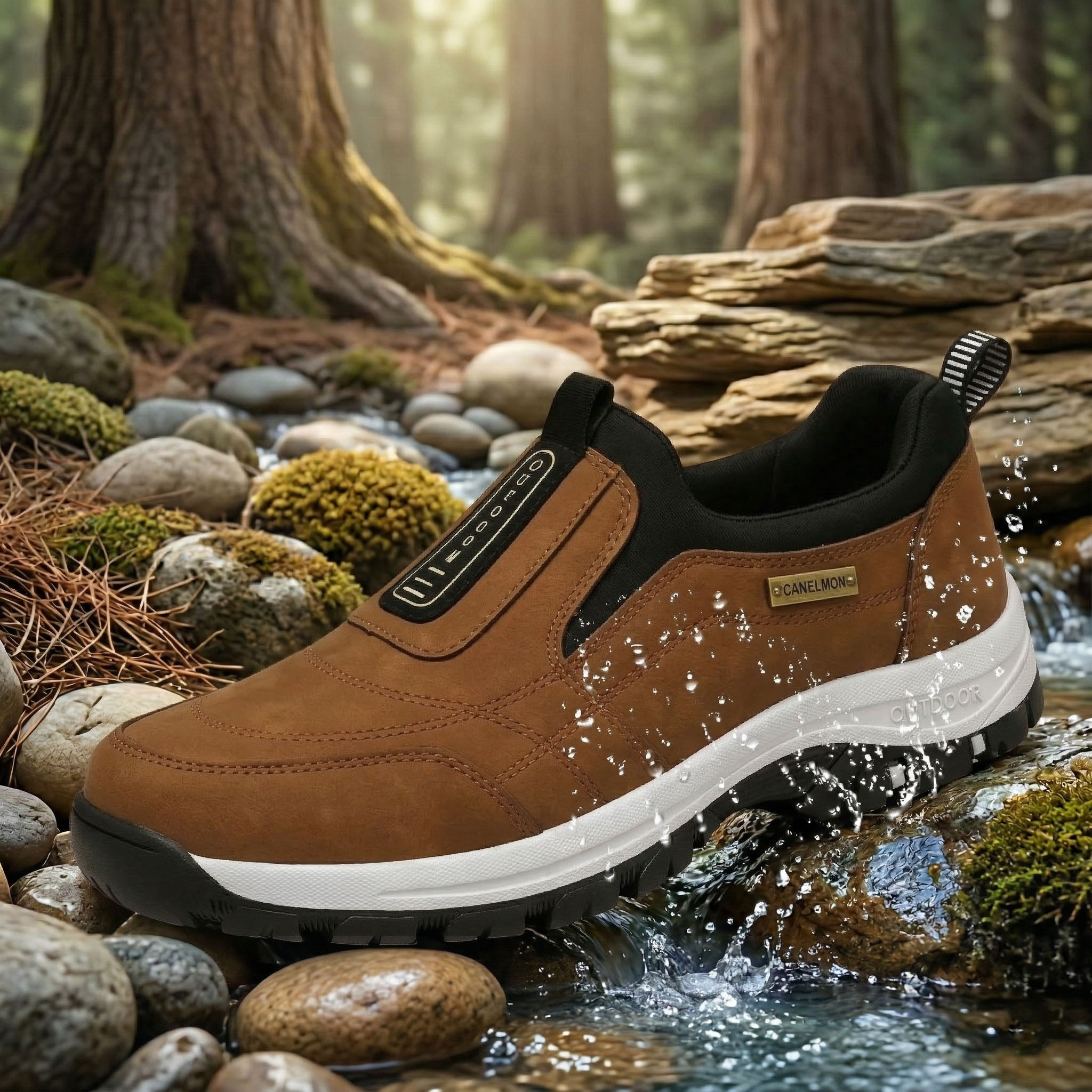 ✅Încălțăminte ortopedică din piele întoarsă de înaltă calitate🦶Ameliorează durerile de picioare și fasciita - Impermeabile și antiderapante🔴