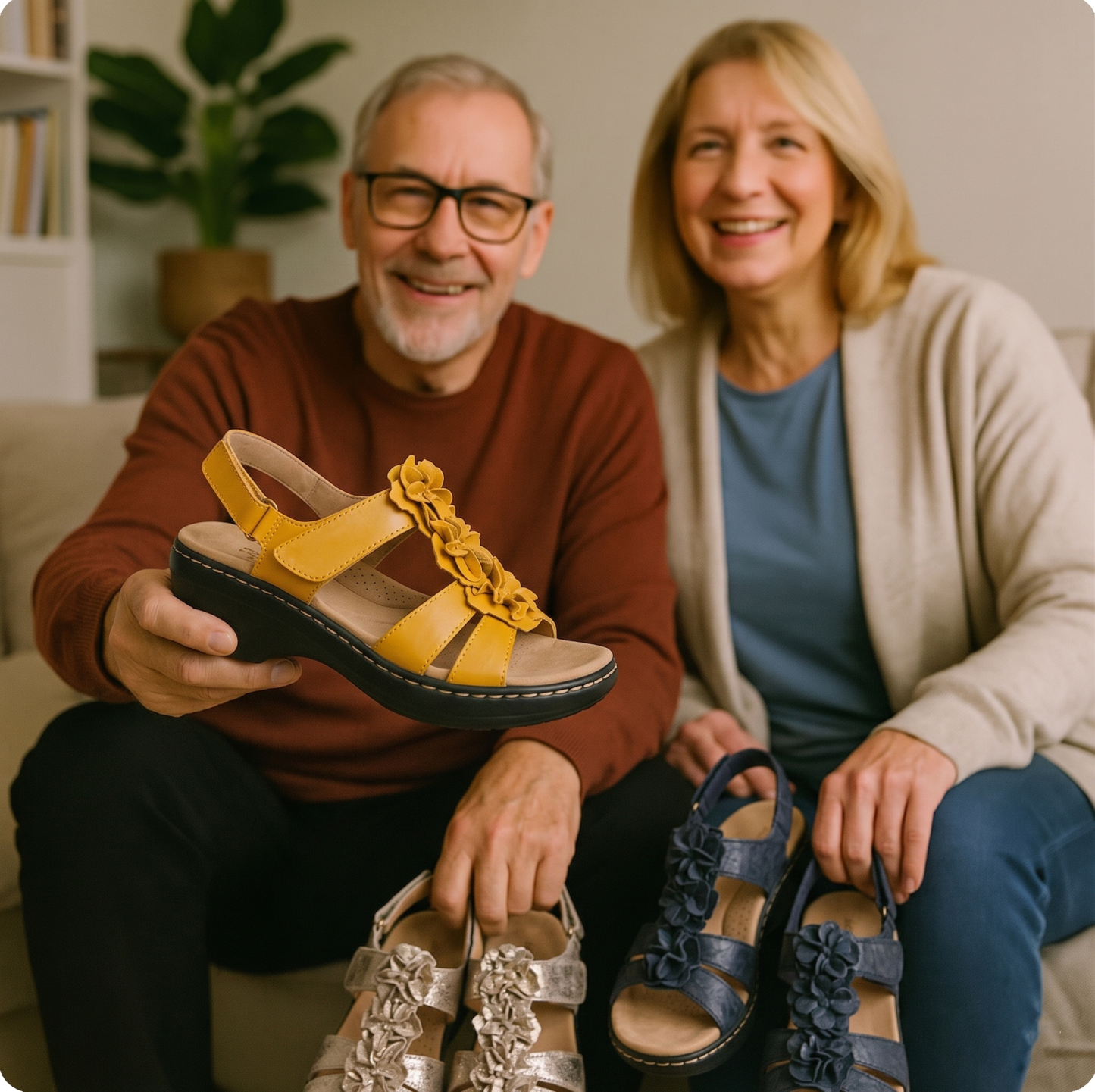 ✅Sandale de înaltă calitate🦶 Fabricate la comandă pentru femei - Impermeabile, antiderapante🔴 Pantofi ortopedici