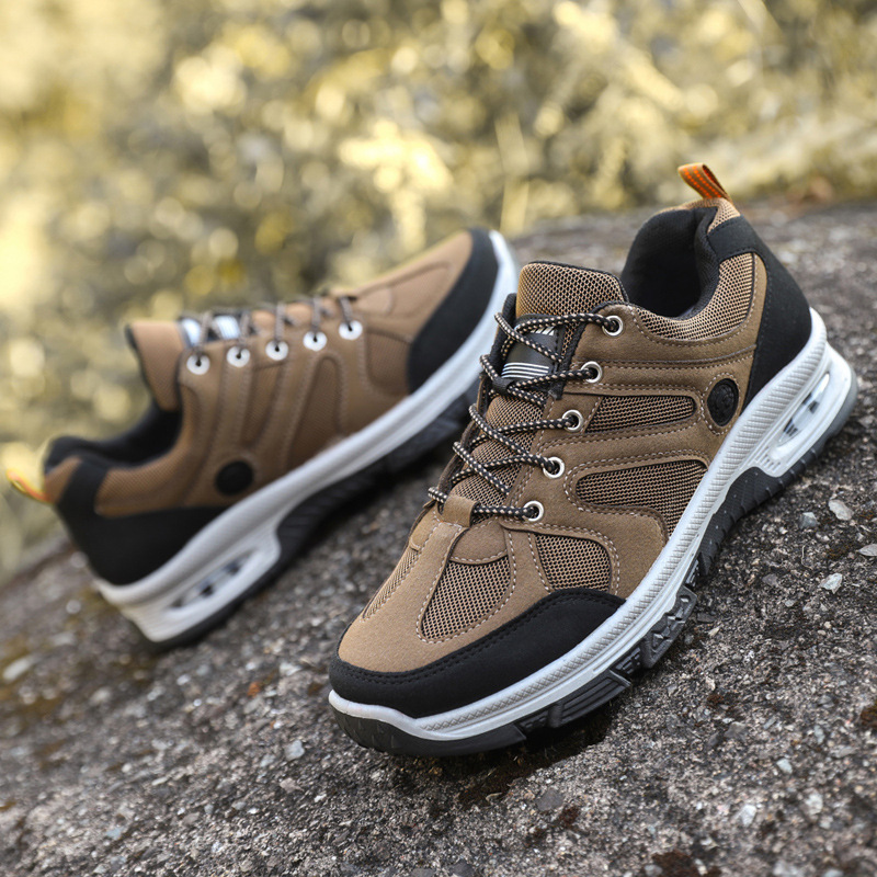 Pantofi de siguranță pentru bărbați anti-alunecare și rezistenți la uzură, cu pernă de aer