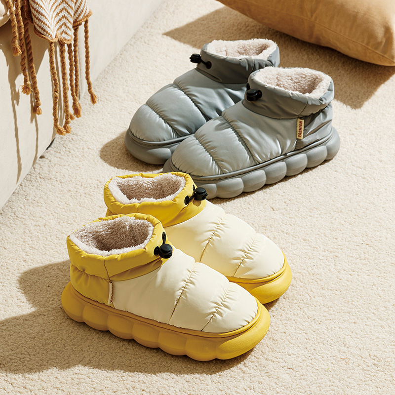 【🔥Nu ratați 60% reducere astăzi】 Cizme de iarnă din bumbac, căptușeală din lână + impermeabile, confortabile, precum mersul pe nori