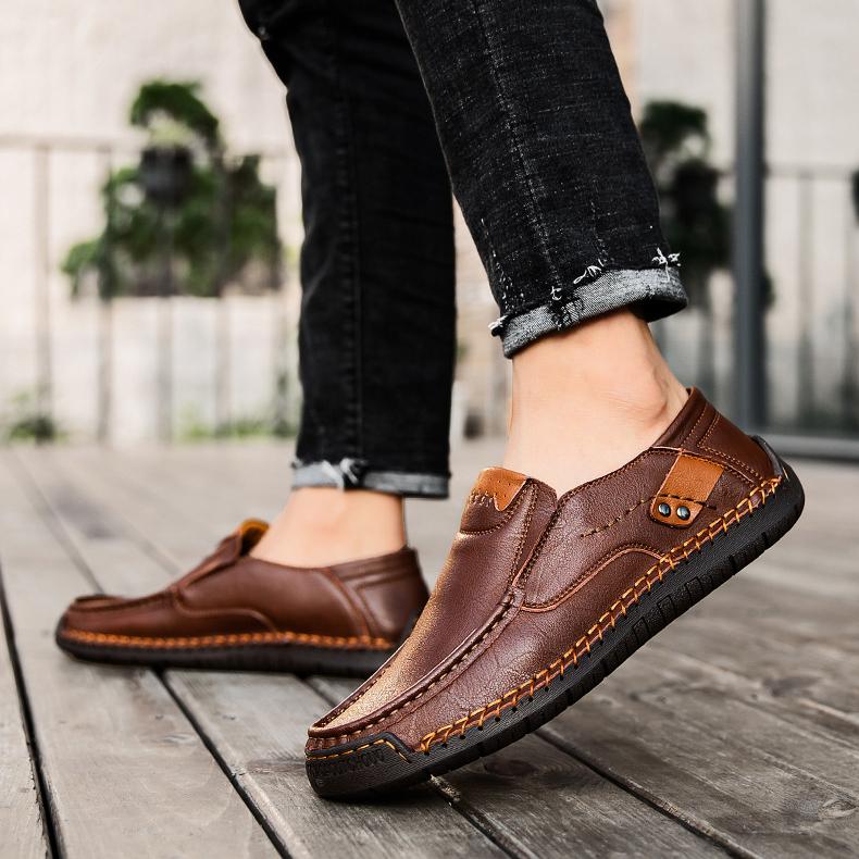 🎁Ultima zi pentru a te bucura de o reducere de 40%, nu o rata! ⏰Fabricați din piele de vițel australiană🐂Suport pentru picioare - ameliorează durerea de picioare✅Impermeabili și antiderapanți, confortabili la mers✅Eleganți și versatili.