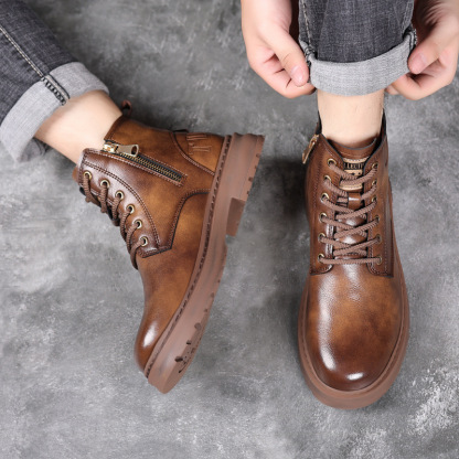 (🎉50% reducere astăzi, nu o ratați⏰) 🐂 Pantofi ortopedici din piele de vacă australiană 👞Cusuți manual, impermeabili și antiderapanți ✅Suport pentru bolta plantară - mers confortabil