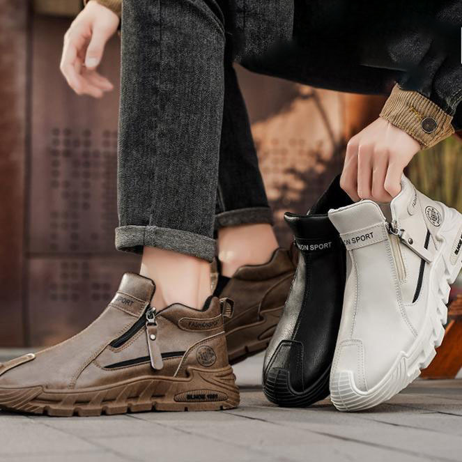 ⭕️Pantofi ortopedici din piele de vacă lucrați manual👞 Brant ortopedic bazat pe inteligență artificială + suport pentru gleznă ✅ Calzi, confortabili, impermeabili și antiderapanți