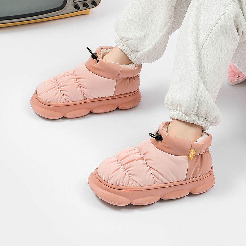 【🔥Nu ratați 60% reducere astăzi】 Cizme de iarnă din bumbac, căptușeală din lână + impermeabile, confortabile, precum mersul pe nori