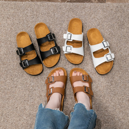 [🎉50% reducere astăzi, nu o ratați] 🐂Papuci din piele de vițel australiană✅Suport arc: mers confortabil și nedureros (cusut manual cu materiale ecologice)