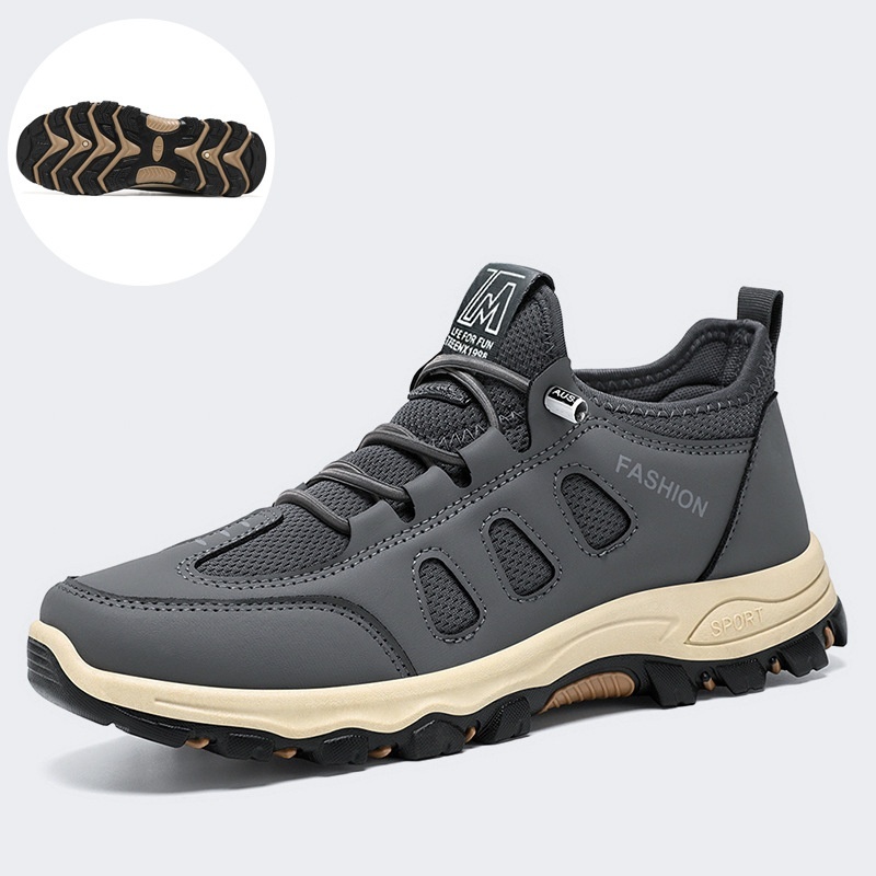 [⏰Ultima zi cu 50% reducere - nu rata ocazia!] 🔥 Pantofi de mers din piele de vacă pentru bărbați 👞 Cu suport pentru bolta plantară pentru mers fără durere ✅ Cusuți manual, confortabili și respirabili