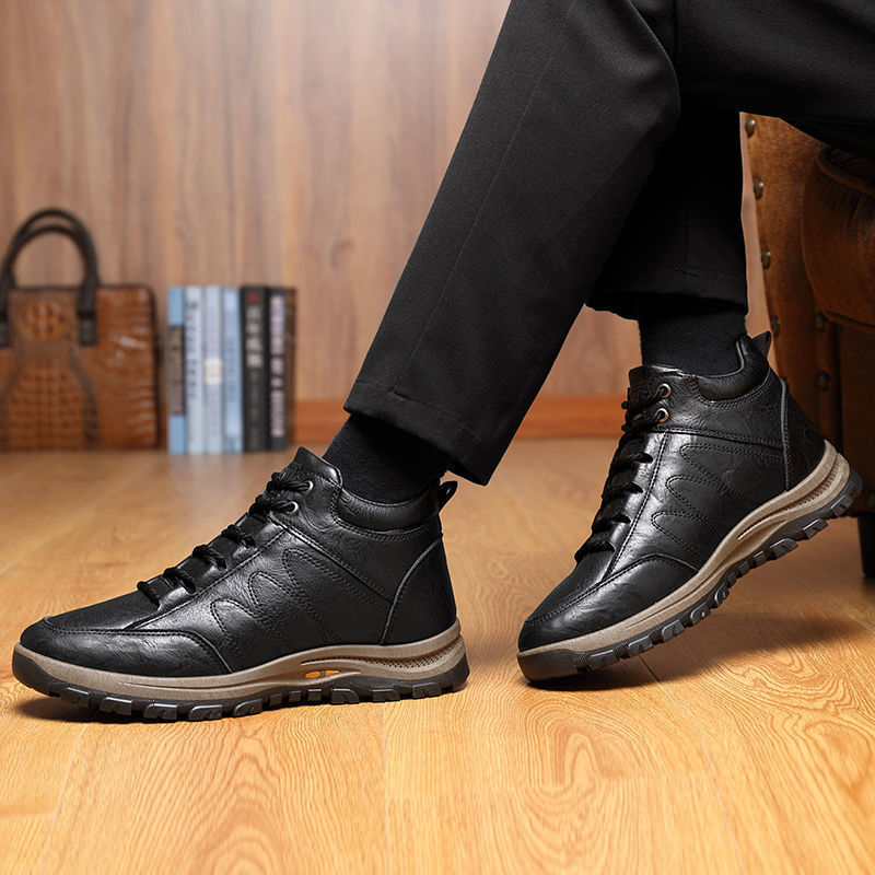 🐂 Scarpe da uomo in pelle di vitello, cucite a mano in Australia 👞 Facili da indossare and da togliere, correct tutto tondo ✅ Impermeabili, antiscivolo, calde and comode