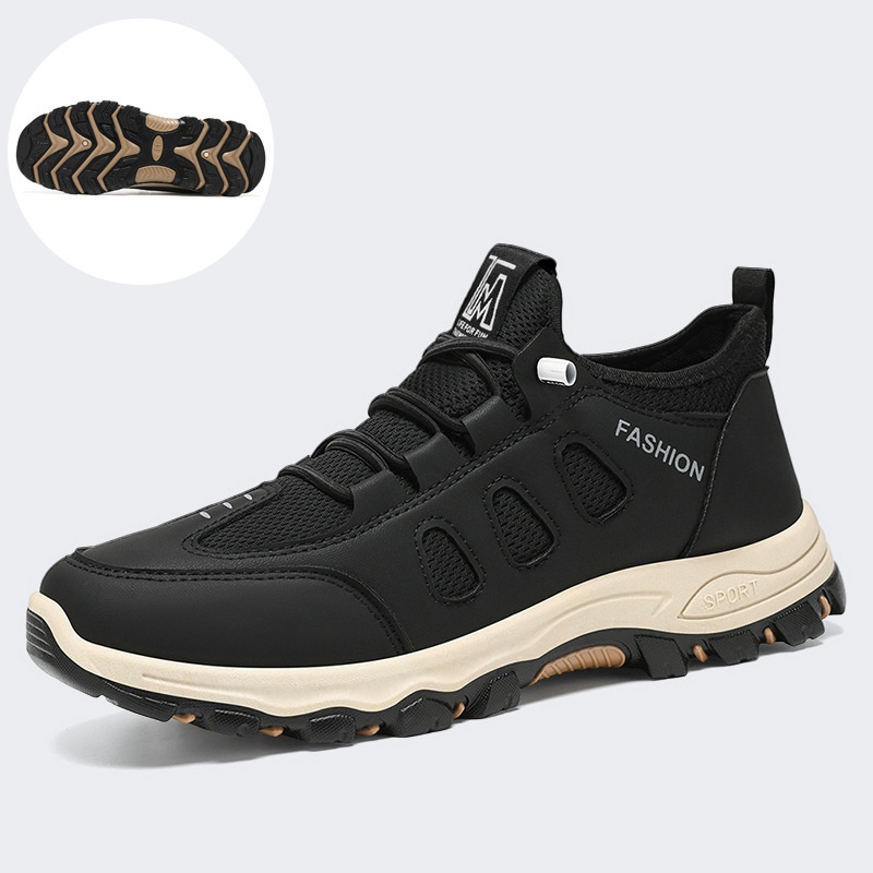 [⏰Ultima zi cu 50% reducere - nu rata ocazia!] 🔥 Pantofi de mers din piele de vacă pentru bărbați 👞 Cu suport pentru bolta plantară pentru mers fără durere ✅ Cusuți manual, confortabili și respirabili