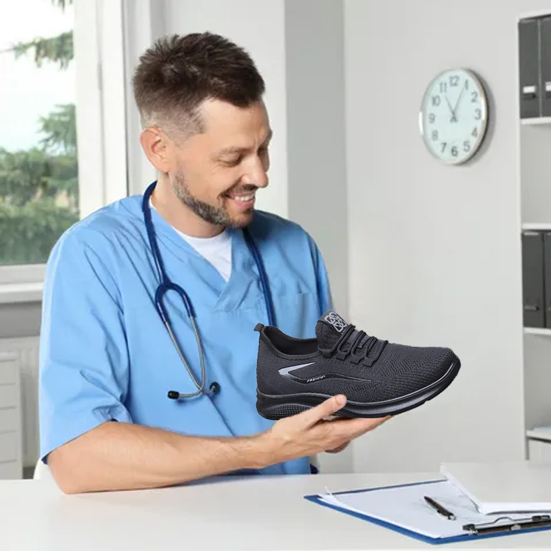 ⏰50% reducere astăzi👞 - Pantofi ortopedici pentru bărbați, confortabili pentru mers, ușoare, respirabili - Design ergonomic