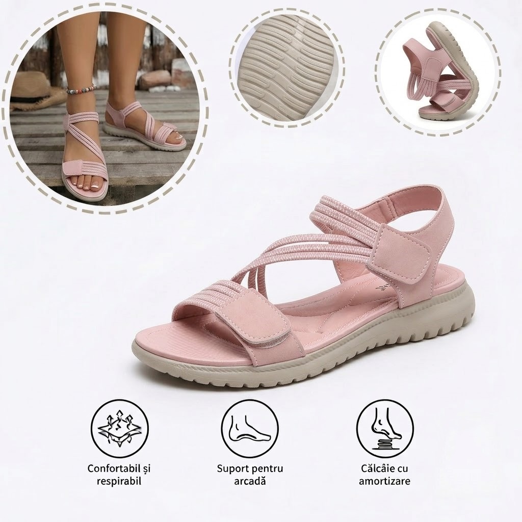 ⏰Ultima zi, reducere 60%! Nu ratați - Sandale ortopedice cu design ergonomic ✅️Amortizare șocuri ✅️Încălțăminte ortopedică sănătoasă, concepută special pentru femeile europene.