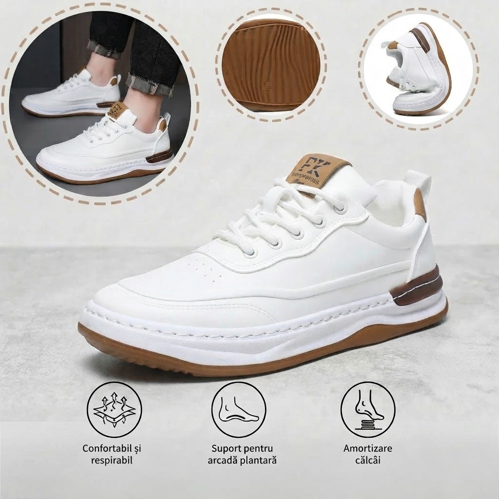 🎁Ultima zi pentru o reducere de 60%--nu ratați!⏰Fabricați din piele de vițel australiană🐂Suport pentru picioare - ameliorează durerea de picioare✅Impermeabili și antiderapanți, confortabili la mers.