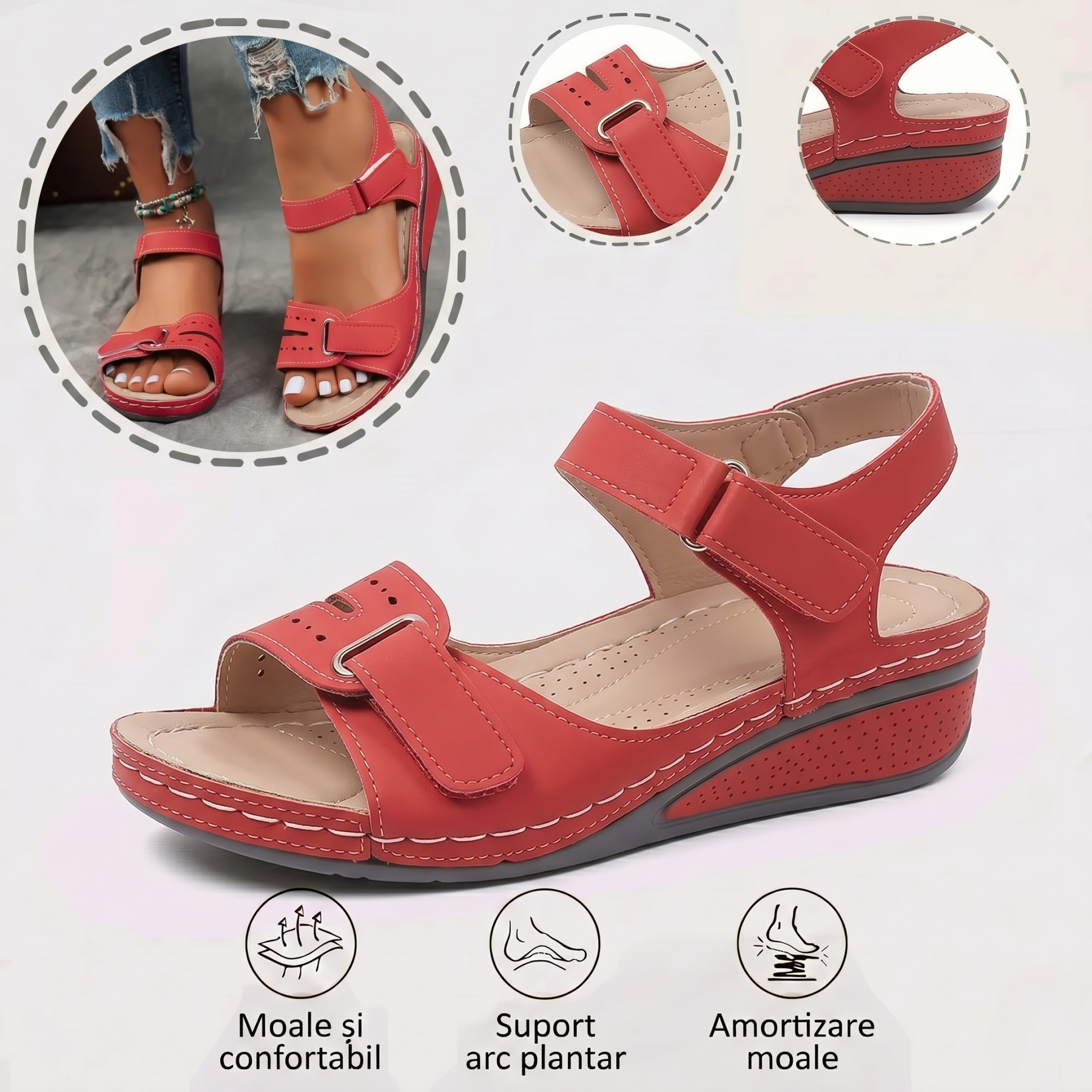 Sand⏰️Nu rata reducerea de 50% de astăzi! ✅ Sandale de înaltă calitate 🦶 Ușoare și elegante - Impermeabile și antiderapante 🔴 Potrivite pentru orice ocazie.ale