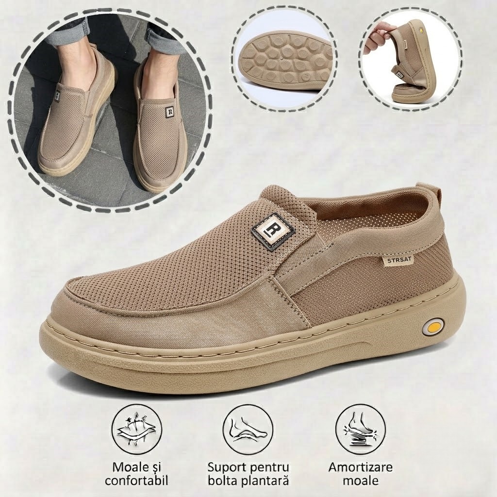 🎁Ultima zi pentru a te bucura de o reducere de 60%! Nu rata ocazia! ⏰ Ameliorează durerile de picioare și fasciita - Încălțăminte ortopedică impermeabilă și antiderapantă.