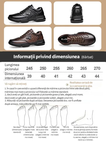 🔥 (Ultima zi 50% reducere - se termină în curând) Pantofi ortopedici confortabili din piele naturală pentru bărbați de înaltă calitate 👞Suport arc - Design ergonomic