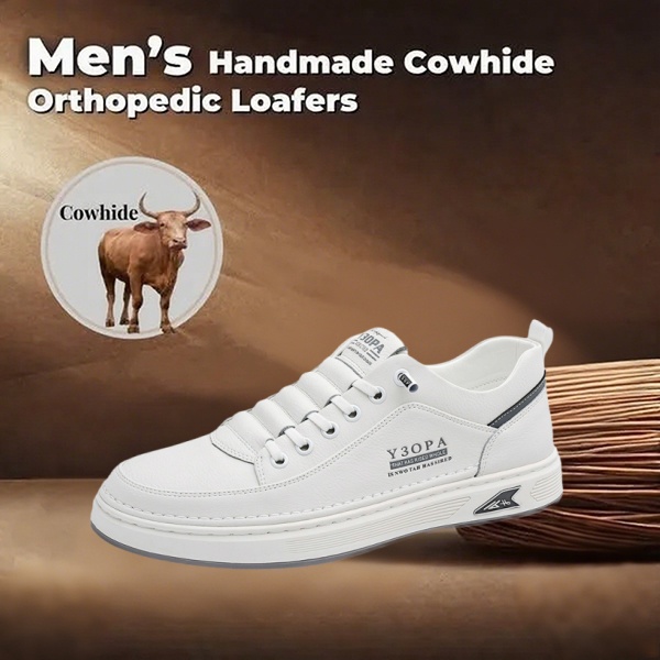 [Ultima zi de reducere de 50% – Se termină în curând] 🔥 Pantofi casual din piele de vițel pentru bărbați 👞 Ameliorează durerea de picioare ✅ Suport pentru bolta plantară pentru mers confortabil