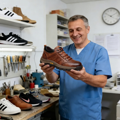 🎁Ultima zi pentru a te bucura de o reducere de 50%! Nu rata ocazia! ⏰ Pantofi bărbătești din piele cusuți manual 👞 Calzi, confortabili, impermeabili și antiderapanți ✅