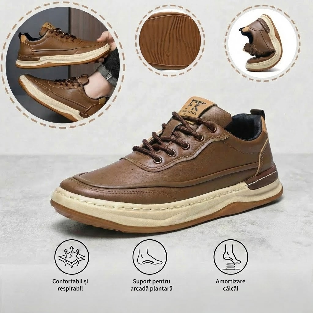 🎁Ultima zi pentru o reducere de 60%--nu ratați!⏰Fabricați din piele de vițel australiană🐂Suport pentru picioare - ameliorează durerea de picioare✅Impermeabili și antiderapanți, confortabili la mers.