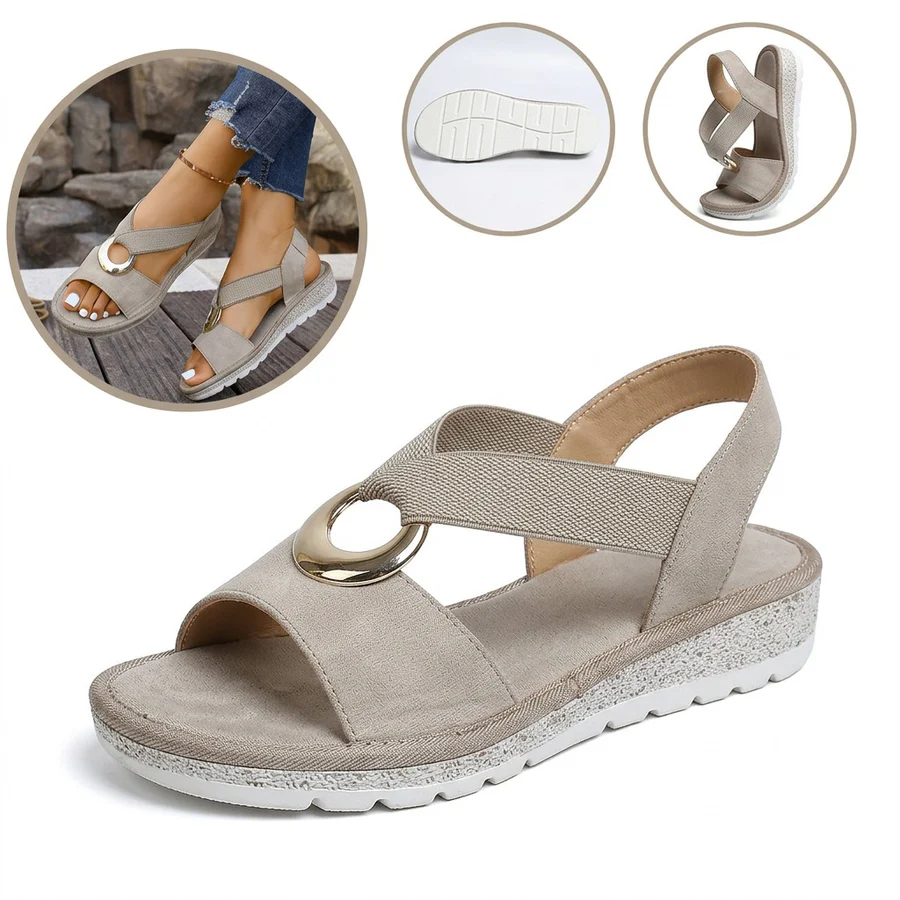 ⏰Ultima zi, reducere 40%! Nu ratați - Sandale ortopedice cu design ergonomic ✅️Amortizare șocuri ✅️Încălțăminte ortopedică sănătoasă, concepută special pentru femeile europene.