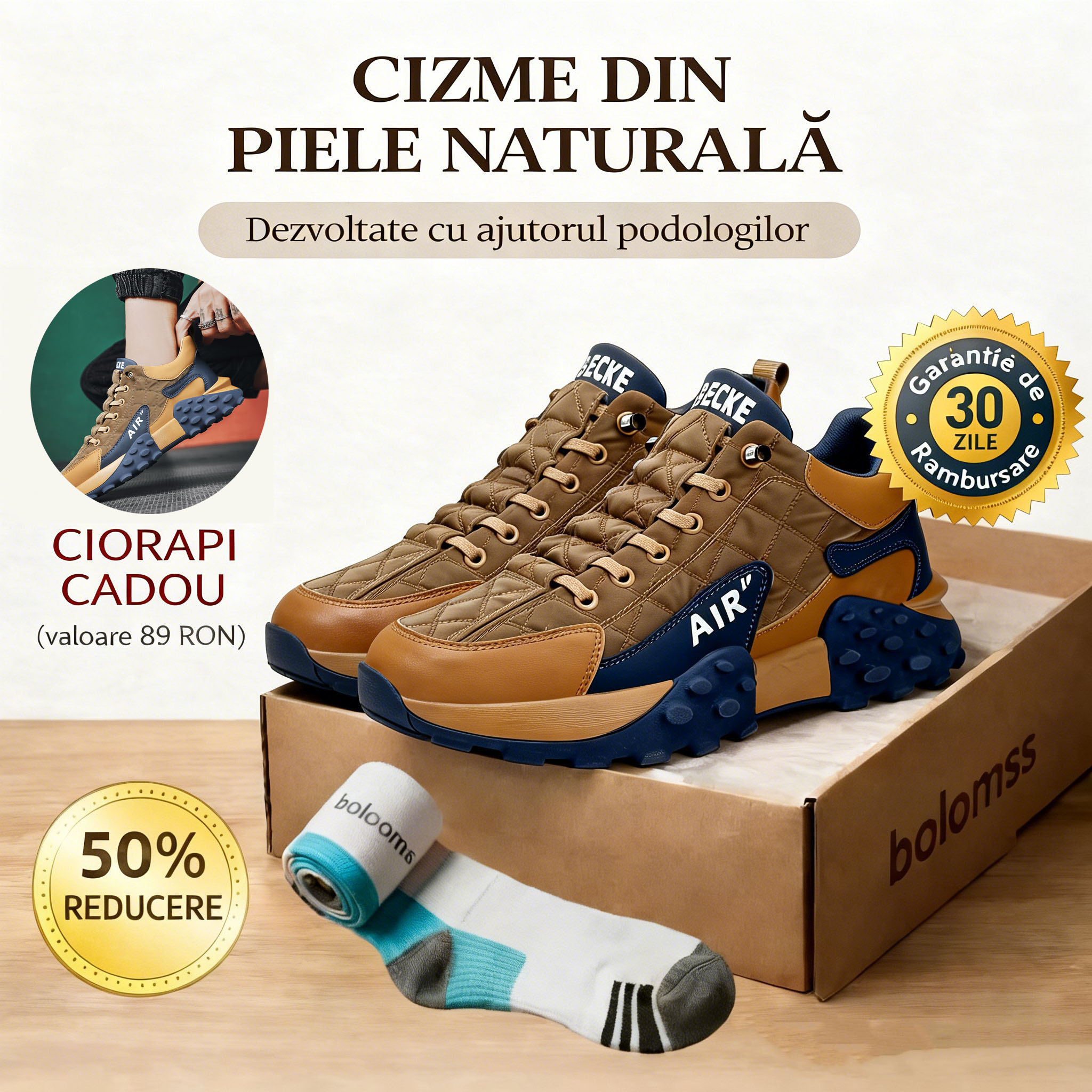 🔥Ultima zi, reducere 50%!⏰️Încălțăminte ortopedică bărbătească de lux, cu design ergonomic✅️Moale, confortabilă și cu susținere excelentă🦶 – ameliorează eficient durerile de picioare