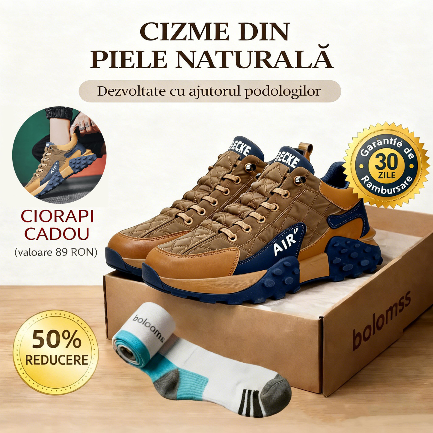 🔥Ultima zi, reducere 50%!⏰️Încălțăminte ortopedică bărbătească de lux, cu design ergonomic✅️Moale, confortabilă și cu susținere excelentă🦶 – ameliorează eficient durerile de picioare