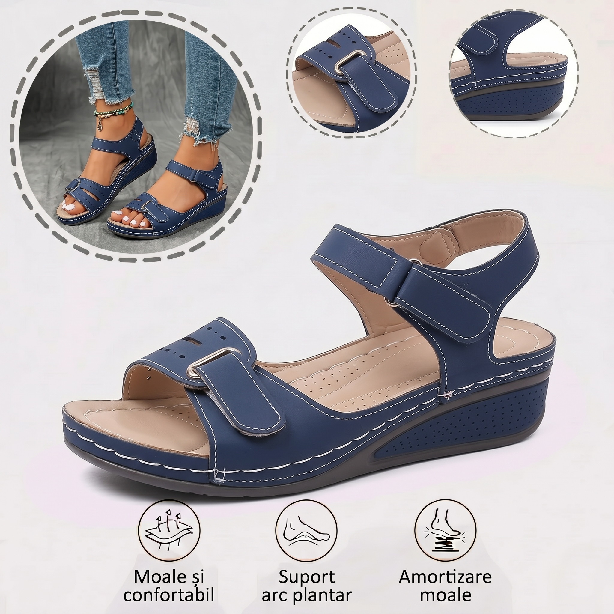 Sand⏰️Nu rata reducerea de 50% de astăzi! ✅ Sandale de înaltă calitate 🦶 Ușoare și elegante - Impermeabile și antiderapante 🔴 Potrivite pentru orice ocazie.ale