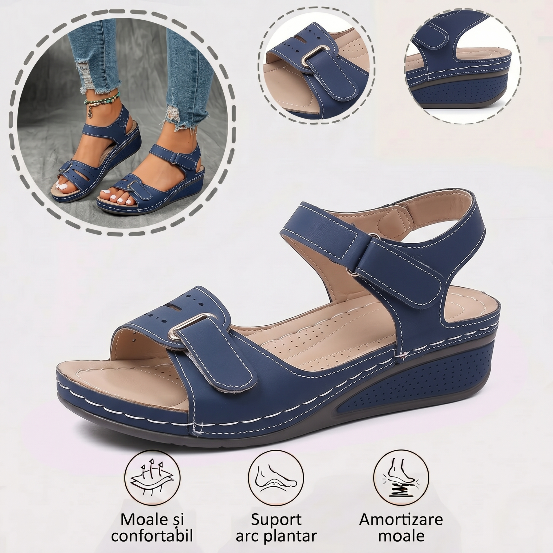 Sand⏰️Nu rata reducerea de 50% de astăzi! ✅ Sandale de înaltă calitate 🦶 Ușoare și elegante - Impermeabile și antiderapante 🔴 Potrivite pentru orice ocazie.ale