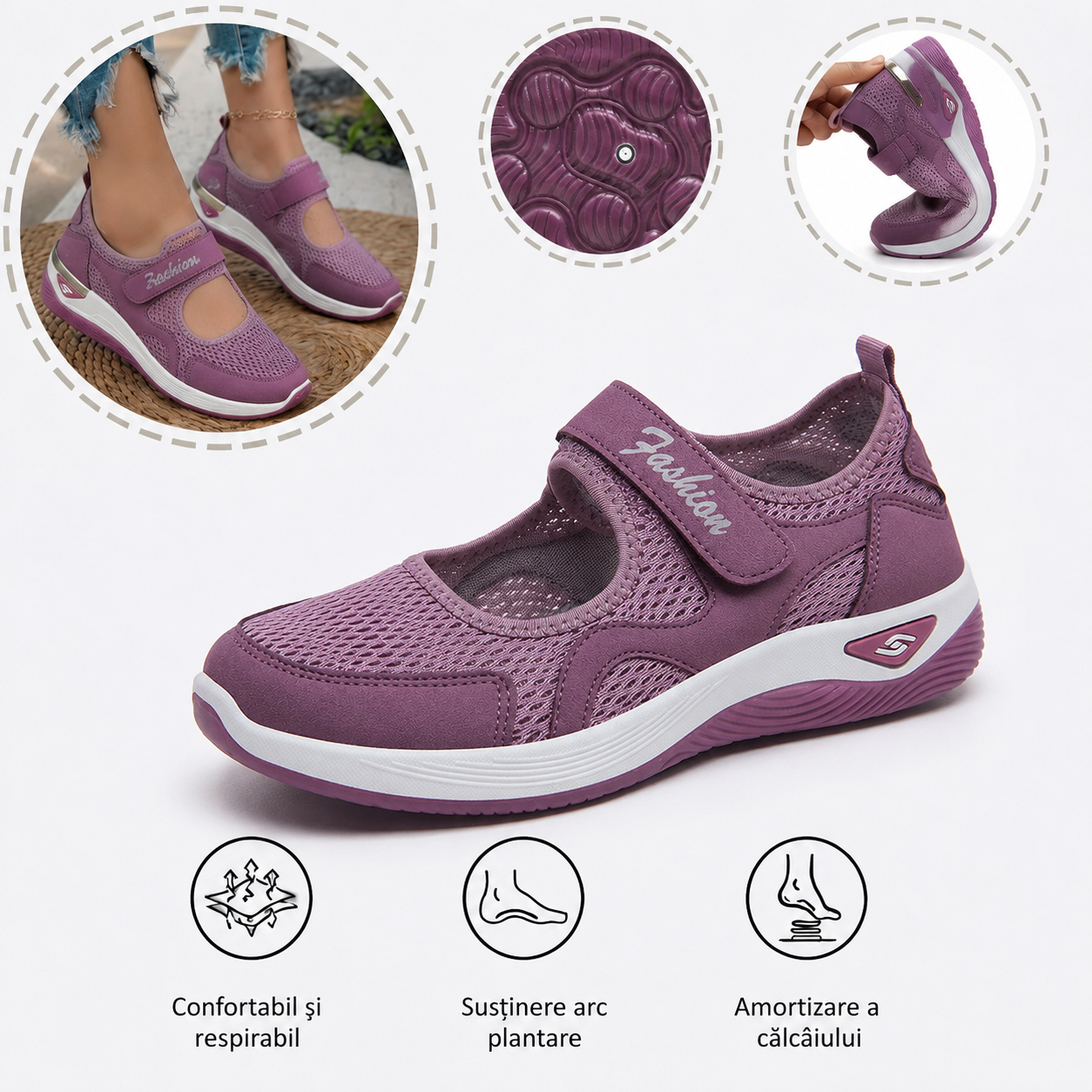 ⏰Ultima zi, reducere 40%! Nu ratați - Pantofi ortopedici cu design ergonomic ✅️Absorbție a șocurilor ✅️Încălțăminte ortopedică sănătoasă, concepută special pentru femeile europene.