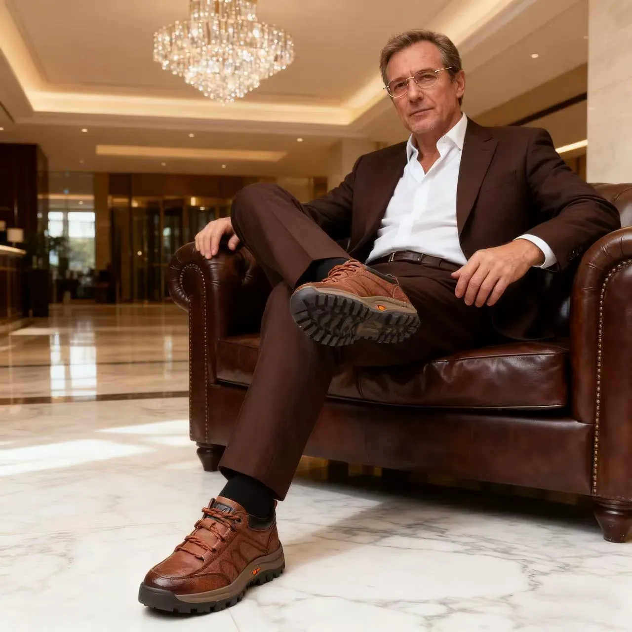 🔴 Pantofi din piele naturală cusuți manual ✅ Orteze bazate pe inteligență artificială + suport pentru gleznă 🦶 Potriviti pentru persoanele cu probleme la picioare!