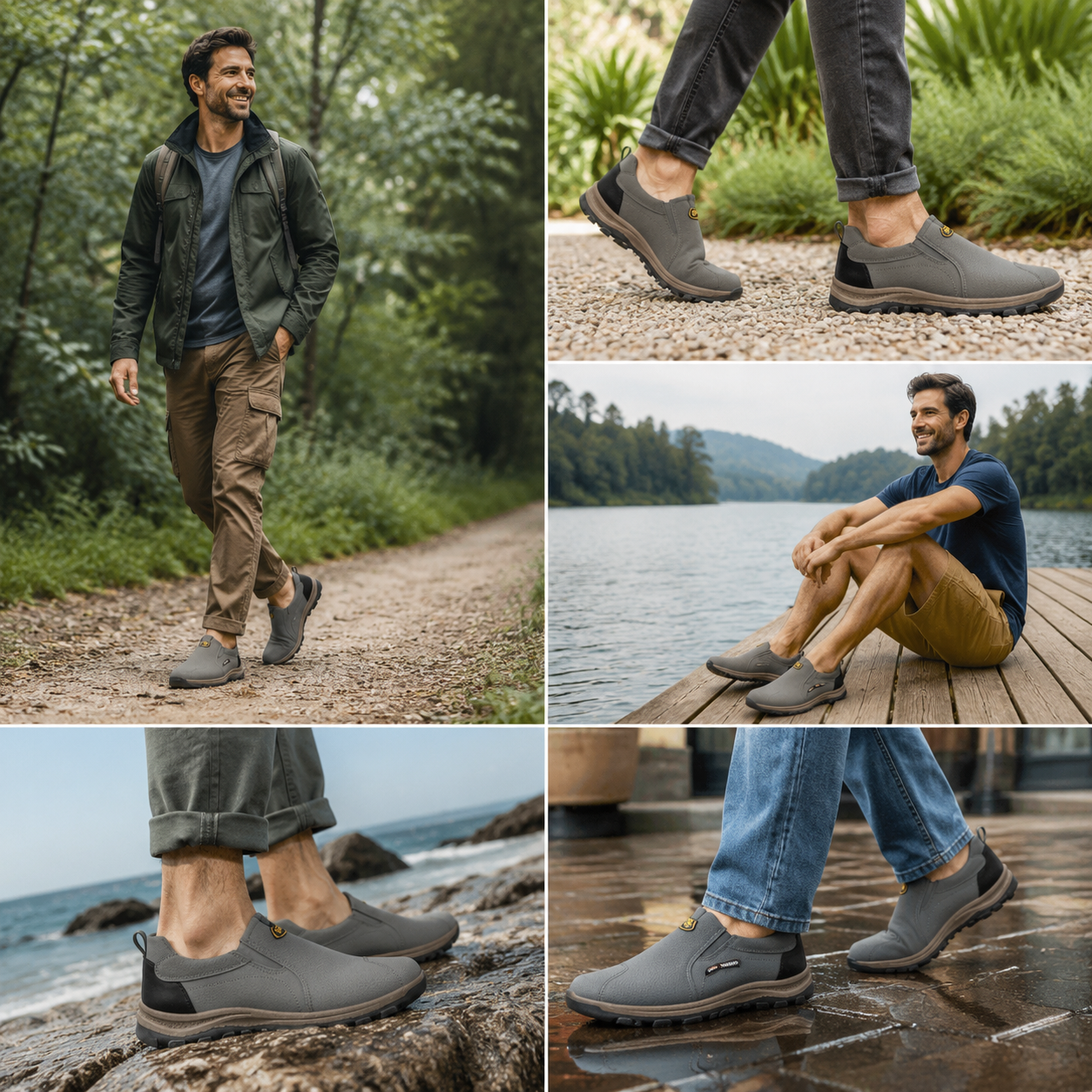 🎁Ultima zi pentru o reducere de 40%, nu ratați!⏰Fabricați din piele de vițel australiană🐂Suport pentru picioare - ameliorează durerea de picioare✅Impermeabili și antiderapanți, confortabili la mers.
