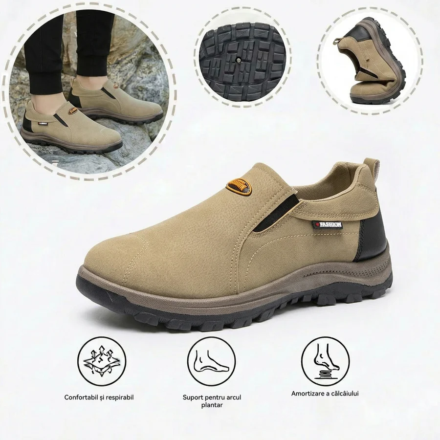 🎁Ultima zi pentru o reducere de 40%, nu ratați!⏰Fabricați din piele de vițel australiană🐂Suport pentru picioare - ameliorează durerea de picioare✅Impermeabili și antiderapanți, confortabili la mers.