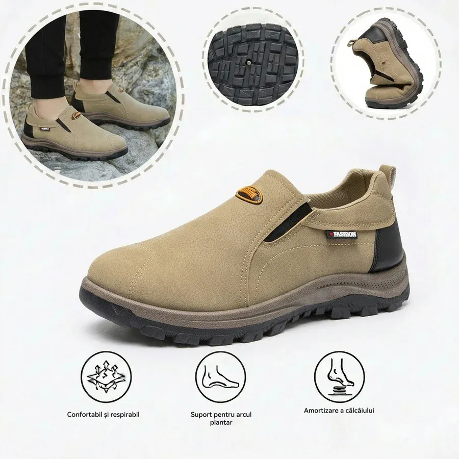🎁Ultima zi pentru o reducere de 40%, nu ratați!⏰Fabricați din piele de vițel australiană🐂Suport pentru picioare - ameliorează durerea de picioare✅Impermeabili și antiderapanți, confortabili la mers.