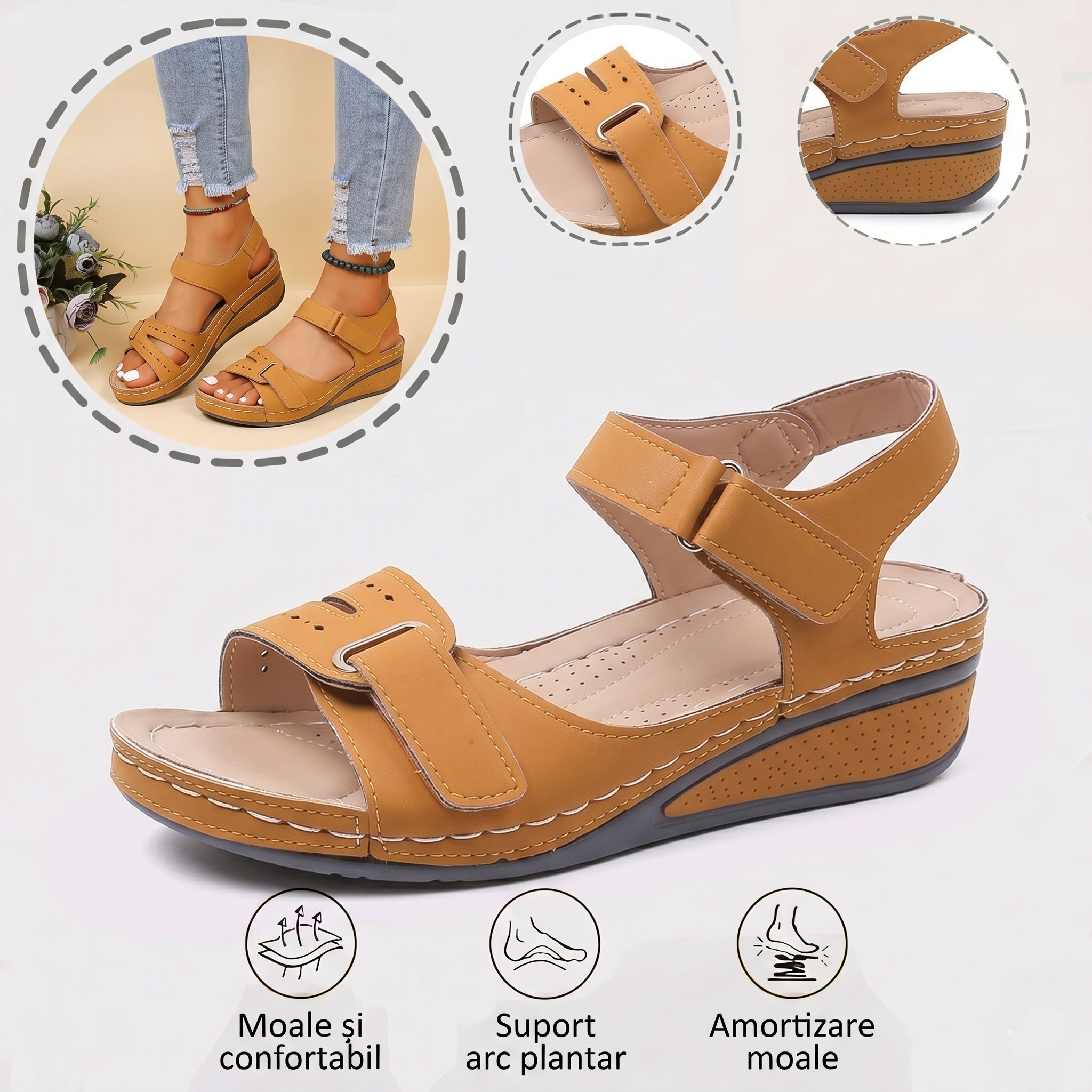 Sand⏰️Nu rata reducerea de 50% de astăzi! ✅ Sandale de înaltă calitate 🦶 Ușoare și elegante - Impermeabile și antiderapante 🔴 Potrivite pentru orice ocazie.ale