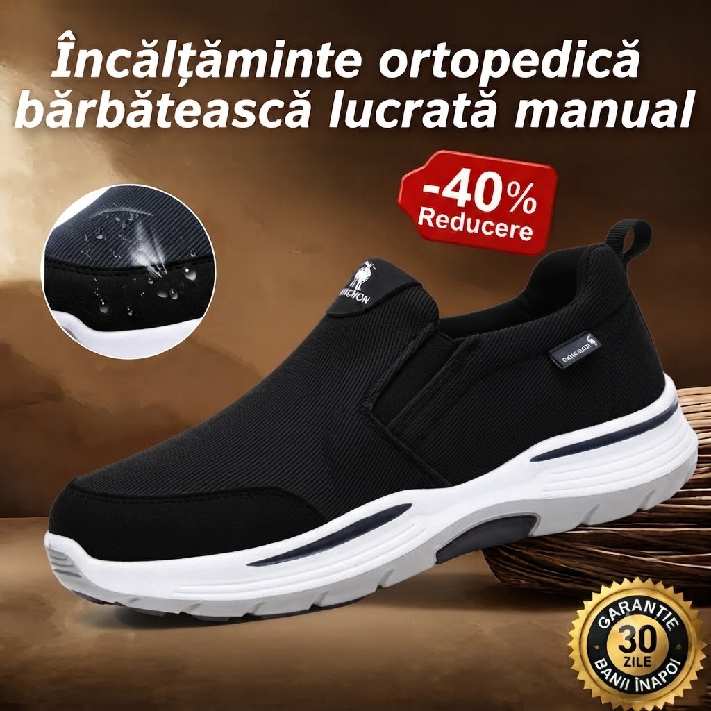 🎁Ultima zi pentru a te bucura de o reducere de 40%! Nu rata ocazia! ⏰ Ameliorează durerile de picioare și fasciita - Încălțăminte ortopedică impermeabilă și antiderapantă.
