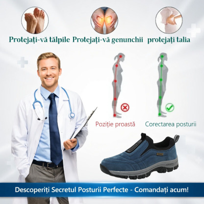 🎁Ultima zi pentru a te bucura de o reducere de 50%! Nu rata ocazia! ⏰ Ameliorează durerile de picioare și fasciita - Încălțăminte ortopedică impermeabilă și antiderapantă.