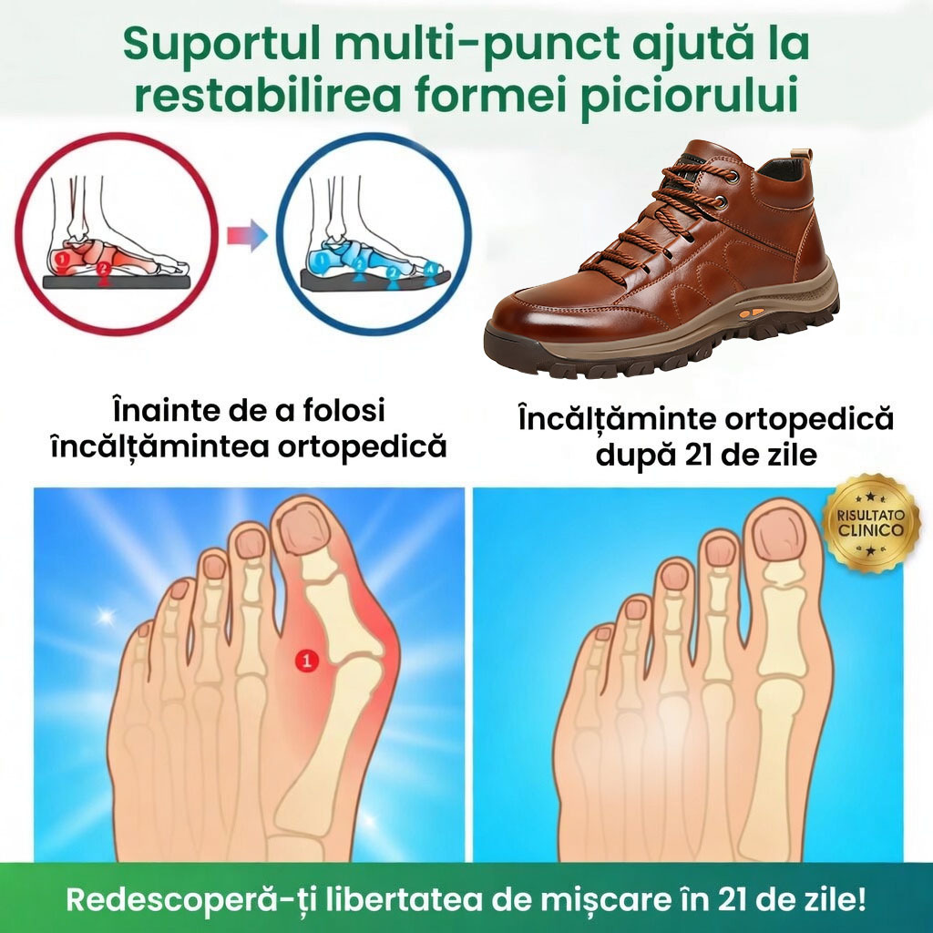 🎁Ultima zi pentru o reducere de 50%, nu ratați!⏰Fabricați din piele de vițel australiană🐂Suport pentru picioare - ameliorează durerea de picioare✅Impermeabili și antiderapanți, confortabili la mers.