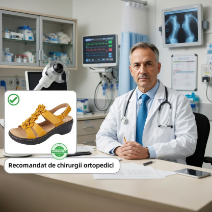 ✅Sandale de înaltă calitate🦶 Fabricate la comandă pentru femei - Impermeabile, antiderapante🔴 Pantofi ortopedici