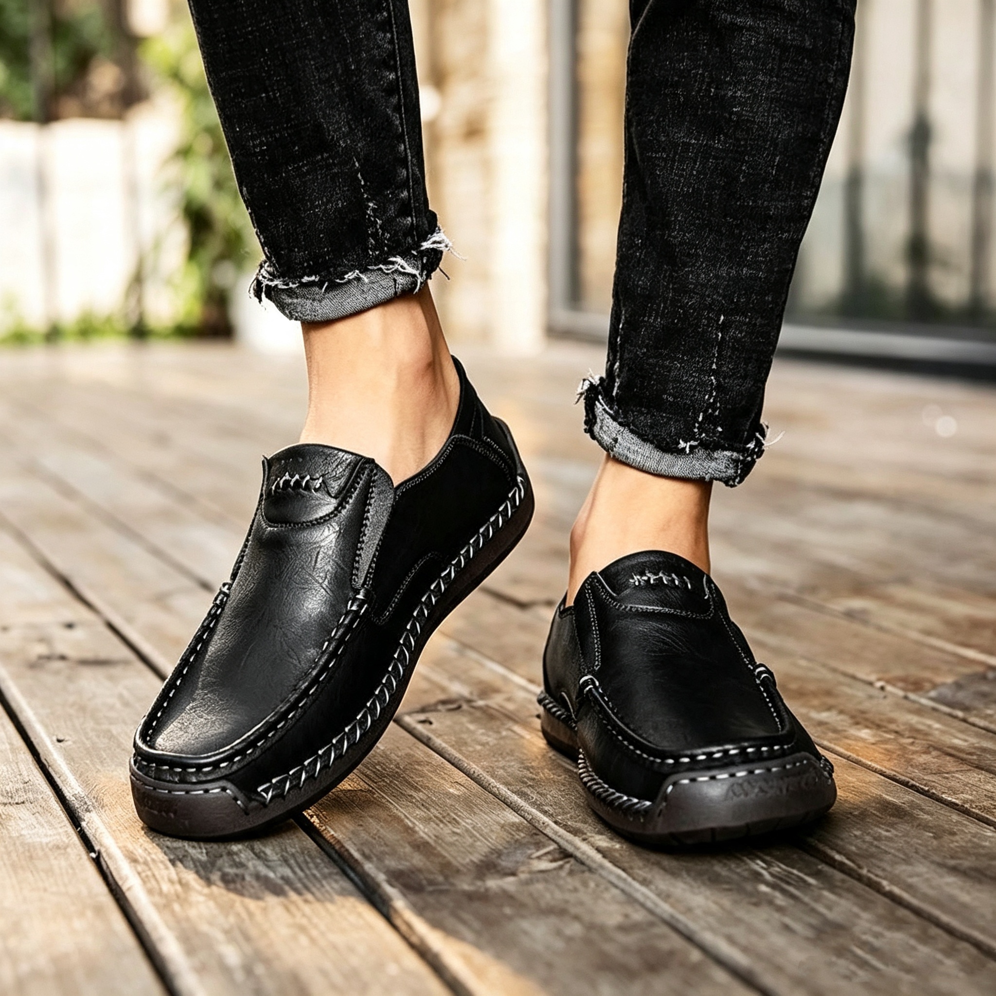 🎁Ultima zi pentru a te bucura de o reducere de 40%, nu o rata! ⏰Fabricați din piele de vițel australiană🐂Suport pentru picioare - ameliorează durerea de picioare✅Impermeabili și antiderapanți, confortabili la mers✅Eleganți și versatili.