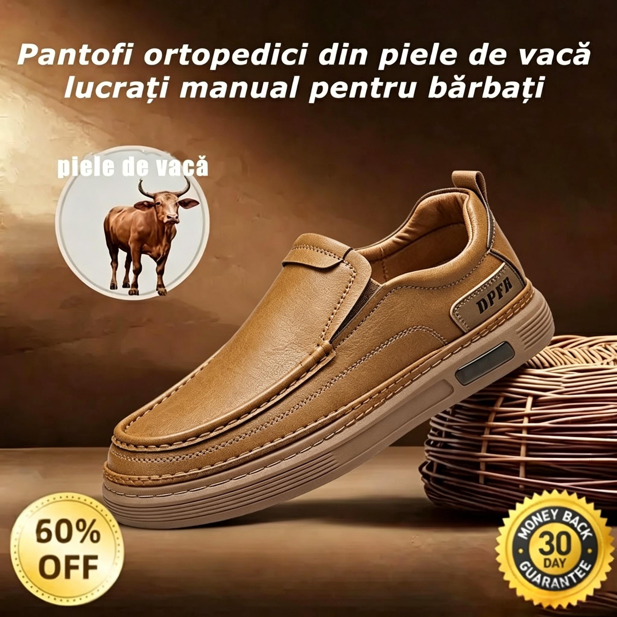 🎁Ultima zi pentru o reducere de 60%--nu ratați!⏰Fabricați din piele de vițel australiană🐂Suport pentru picioare - ameliorează durerea de picioare✅Impermeabili și antiderapanți, confortabili la mers.