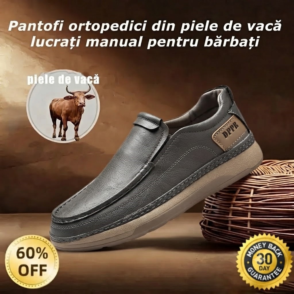 🎁Ultima zi pentru o reducere de 60%--nu ratați!⏰Fabricați din piele de vițel australiană🐂Suport pentru picioare - ameliorează durerea de picioare✅Impermeabili și antiderapanți, confortabili la mers.