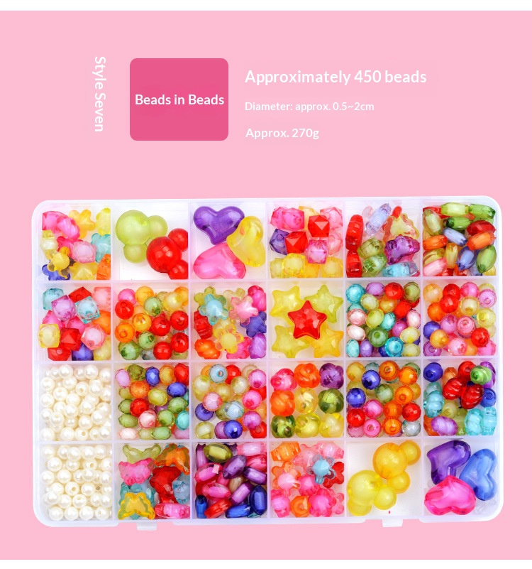 DIY 24-Grid Children’s Beading Craft Kit