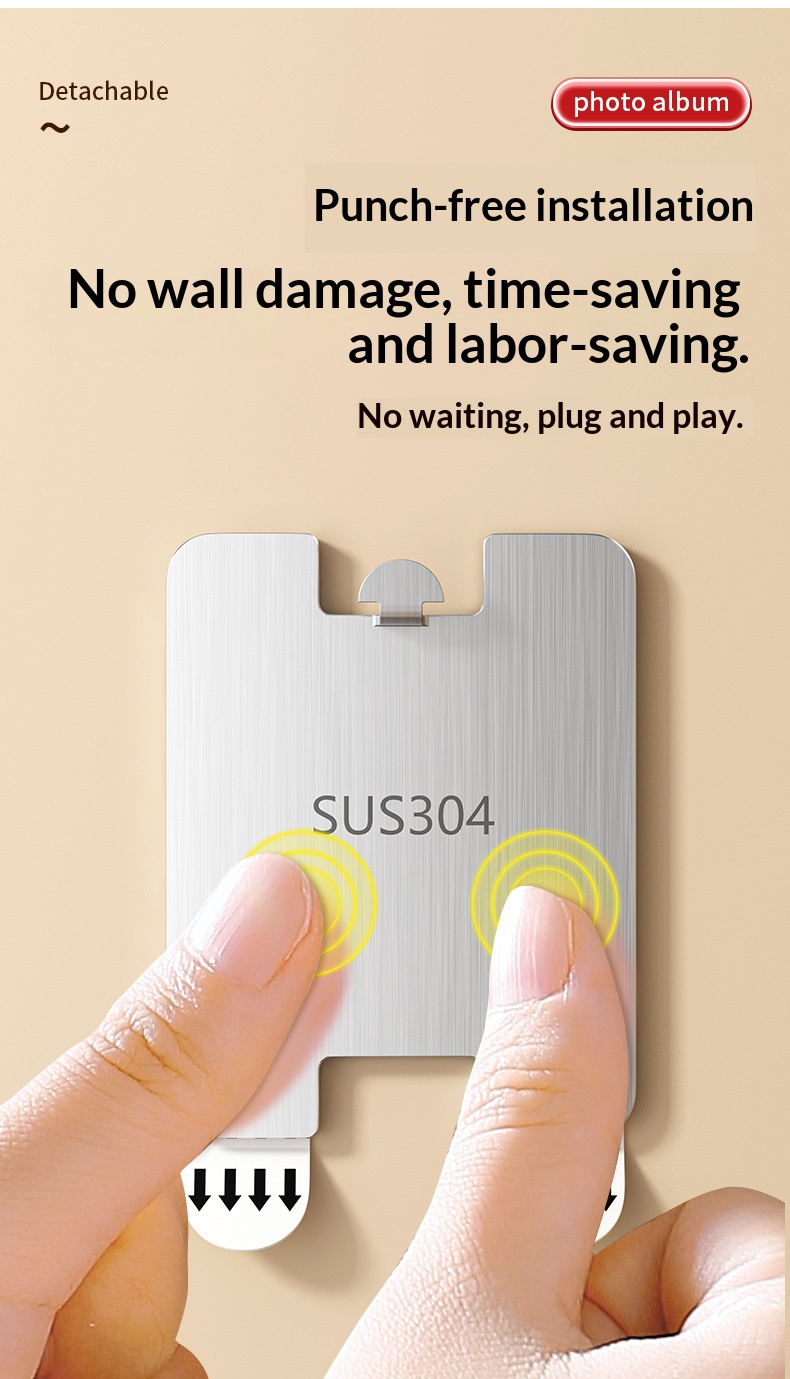 no-drill wall mural hooks