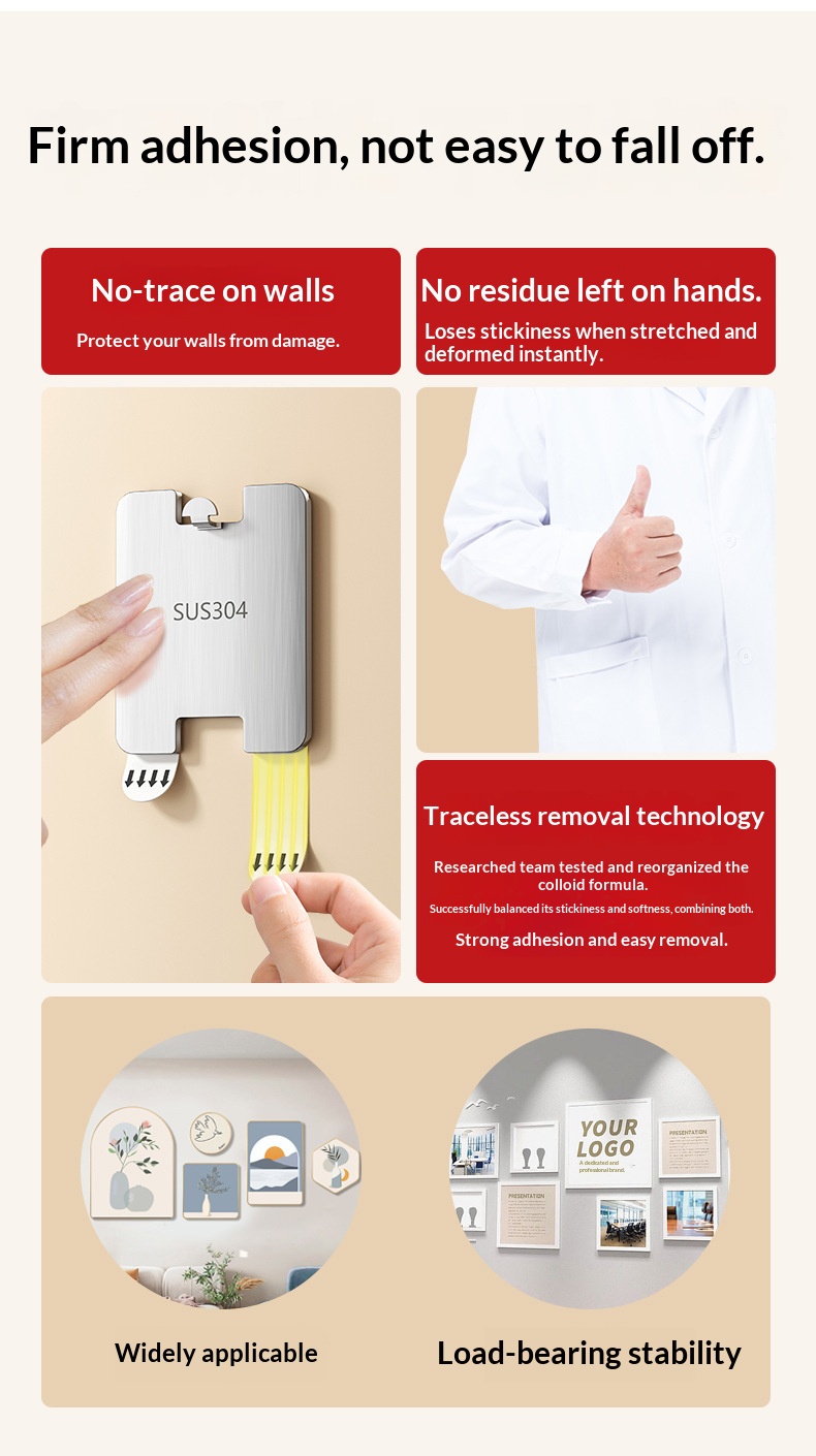 no-drill wall mural hooks