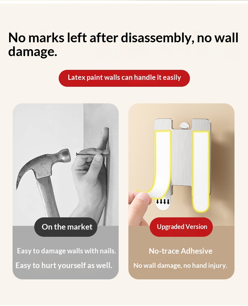 no-drill wall mural hooks