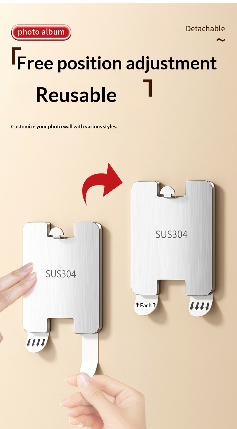 no-drill wall mural hooks