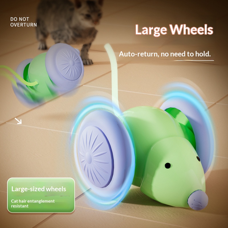 Electric Smart Interactive Mouse Cat Toy Car