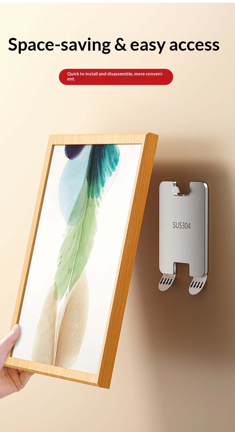 no-drill wall mural hooks