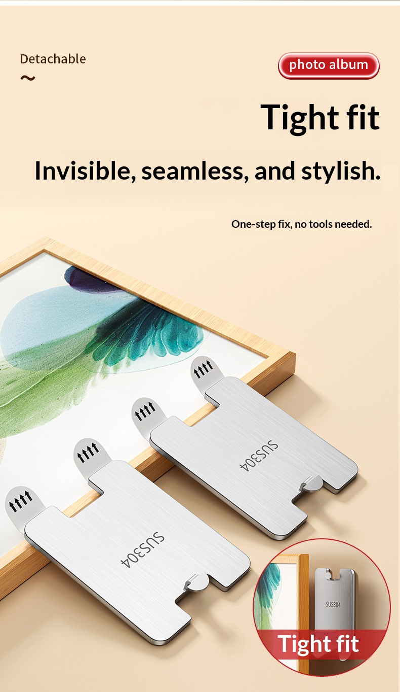 no-drill wall mural hooks