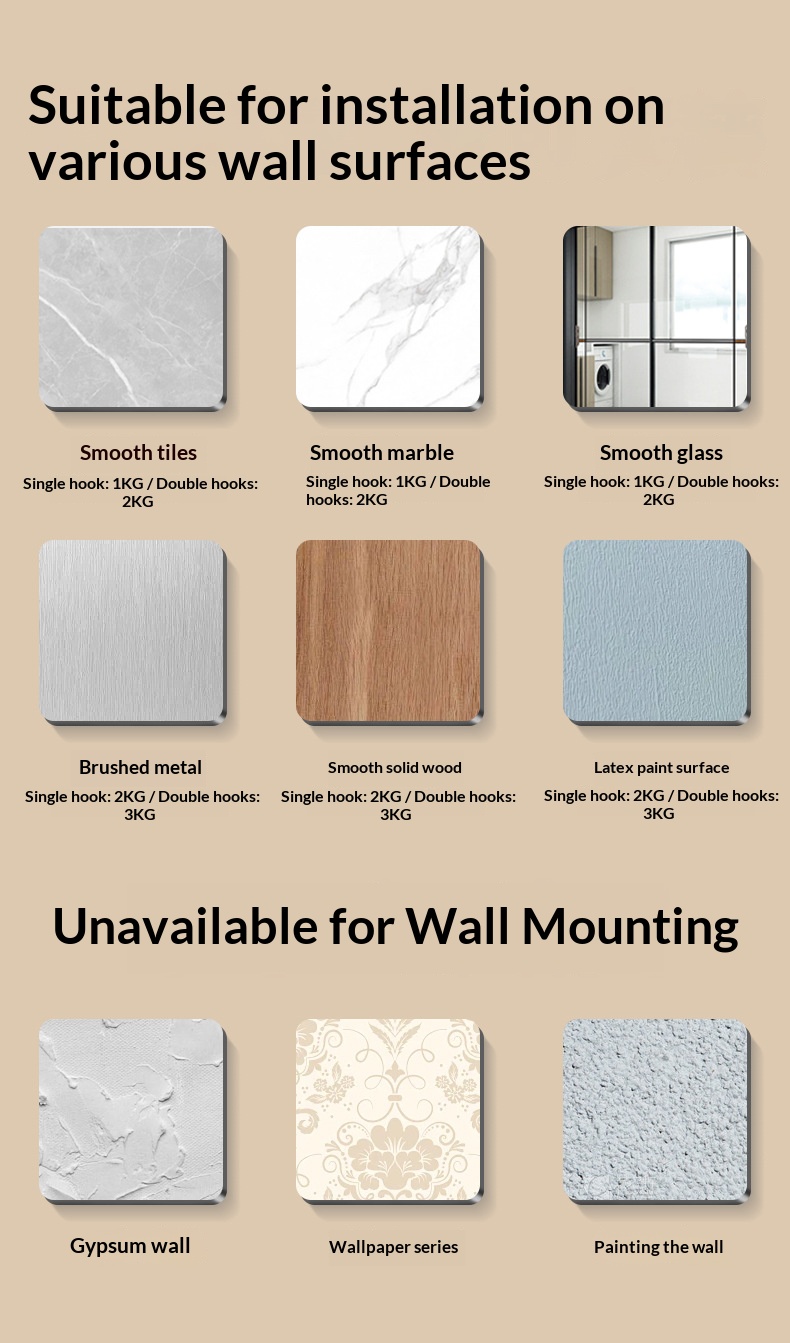 no-drill wall mural hooks